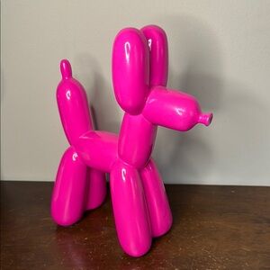 Pink Balloon Dog Sculpture